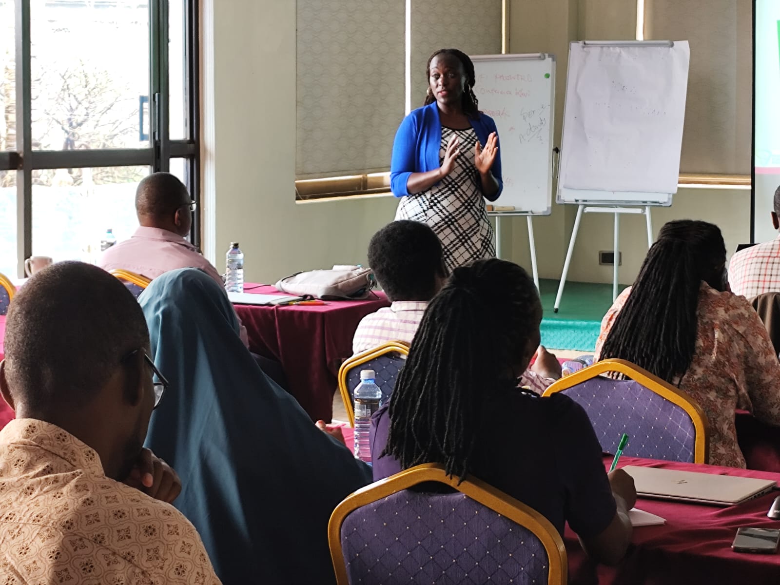 Consortium facilitator leading a partner capacity-building session in Nairobi